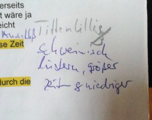 Regieanweisung titten